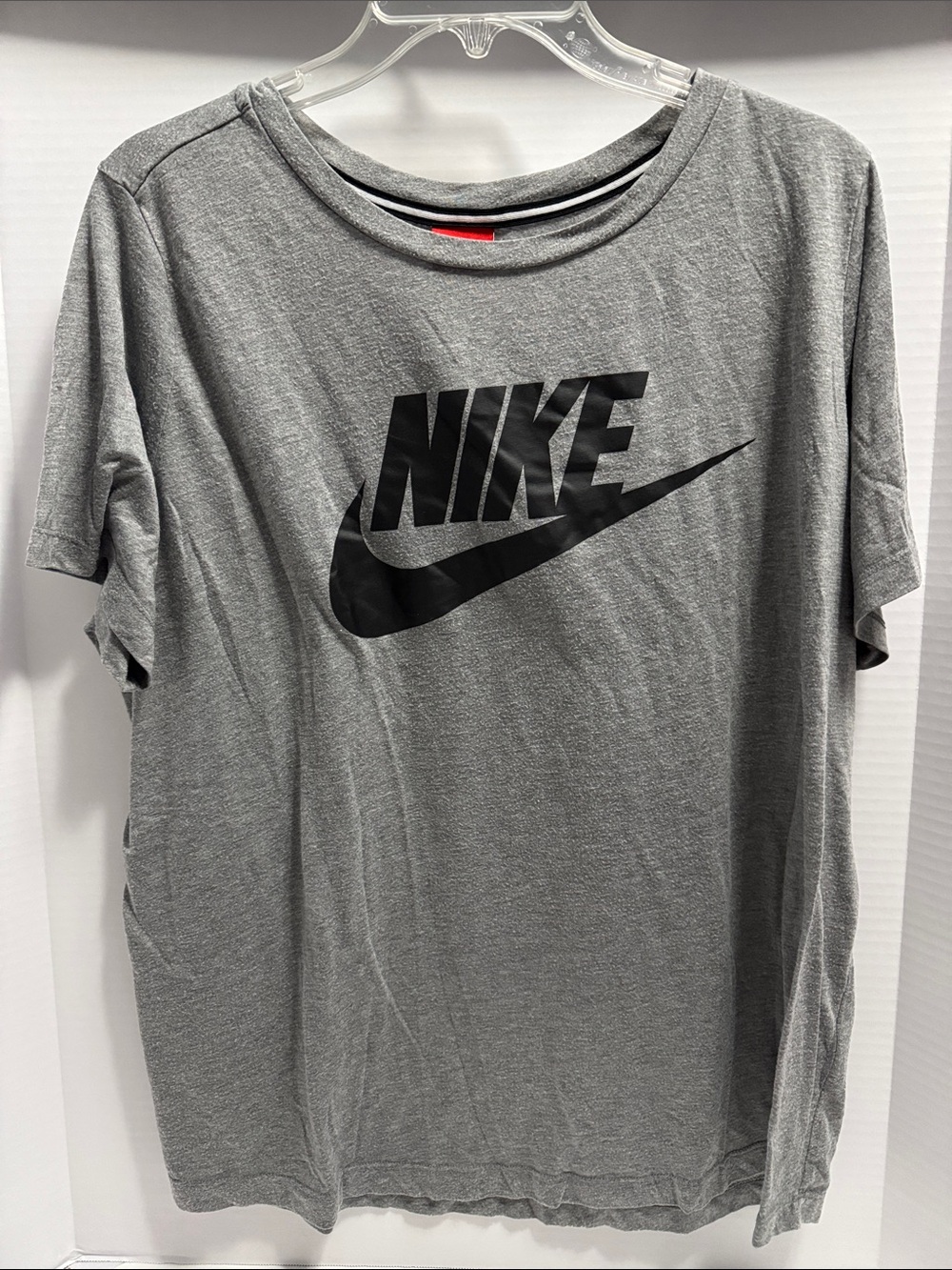 Nike Gray Short Sleeve Tee with Black Logo
